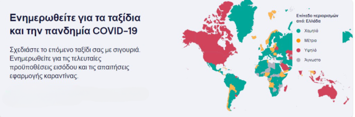 Ενημερωθείτε για τα ταξίδια και την πανδημία COVID-19